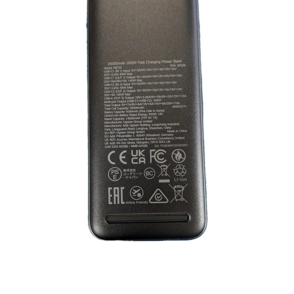 P6O UGREEN 200W Nexode 25000mAh Smart Power Bank PD3.1 FastCharge, Open Box